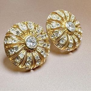 JCrew Crystal Sunburst Earrings